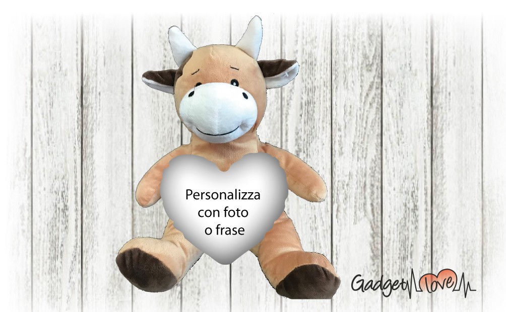 peluche con scritta personalizzata