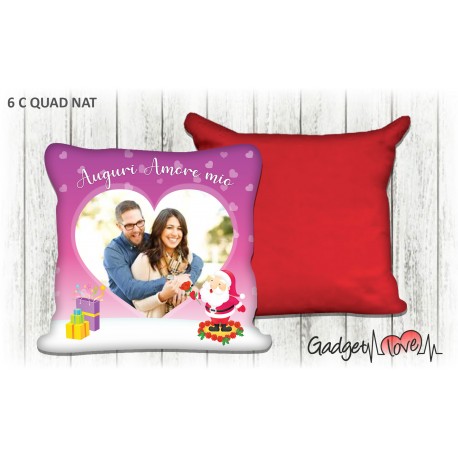 Cuscino Natale quadrato 40x40 -  Auguri