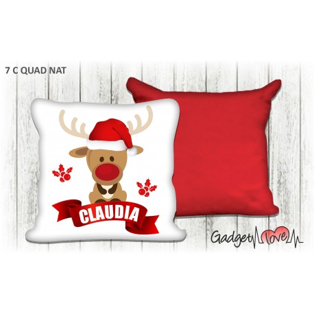 Cuscino Natale quadrato 40x40 -  Renna