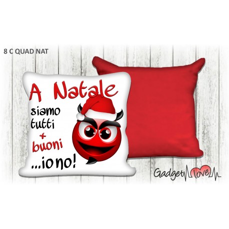 Cuscino Natale quadrato 40x40 -  Diavoletto