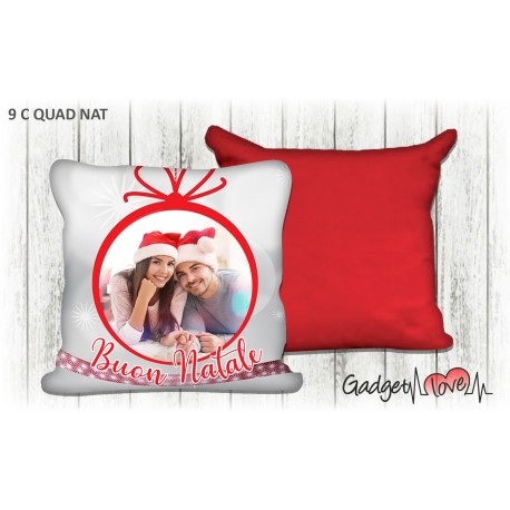 Cuscino Natale quadrato 40x40 -  Buon Natale