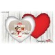 Cuscino Natale cuore 40x40 -  Merry Christmas