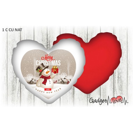Cuscino Natale cuore 40x40 -  Merry Christmas