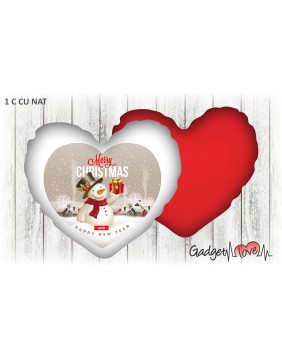 Cuscino Natale cuore 40x40 -  Merry Christmas