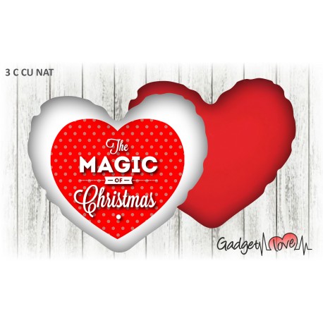 Cuscino Natale cuore 40x40 -  Christmas
