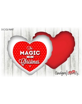 Cuscino Natale cuore 40x40 -  Christmas