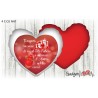 Cuscino Natale cuore 40x40 -  Amore nel tuo cuore