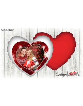 Cuscino Natale cuore 40x40 -  Tanti Auguri