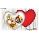 Cuscino Natale cuore 40x40 -  Pallina natalizia