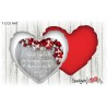 Cuscino Natale cuore 40x40 -  Amore nei nostri cuori