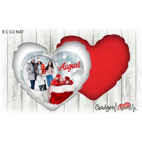 Cuscino Natale cuore 40x40 -  Auguri