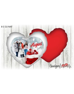 Cuscino Natale cuore 40x40 -  Auguri