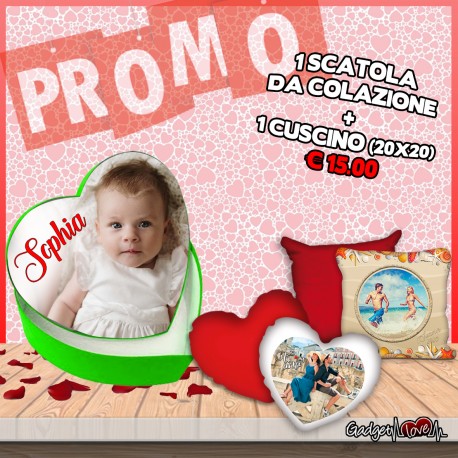 Scatola Colazione + Cuscino 20x20