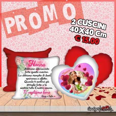 2 cuscini 40x40cm personalizzati 2 cuscini 40x40cm personalizzati