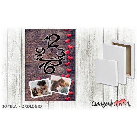 Tela a orologio - Legno Scuro