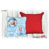 Cuscino Baby quadrato 40x40 -  Carrozzino Azzurro