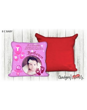Cuscino Baby quadrato 40x40 - TVB rosa