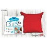 Cuscino Baby quadrato 40x40 - Nascita azzurro