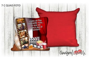Cuscino quadrato con foto  - Movie