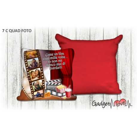 Cuscino quadrato con foto - Movie