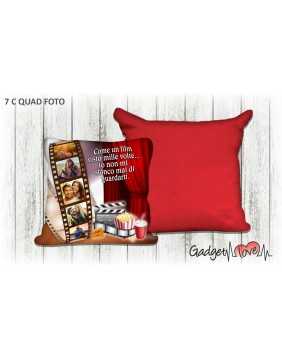 Cuscino quadrato con foto - Movie