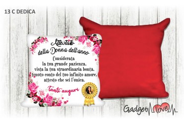 Cuscino Dedica - Donna dell'anno 