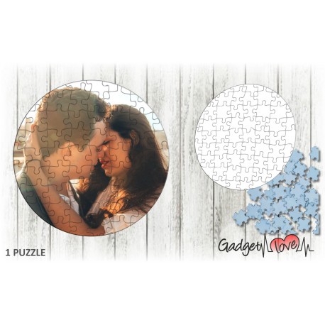Puzzle in cartone rotondo personalizzato