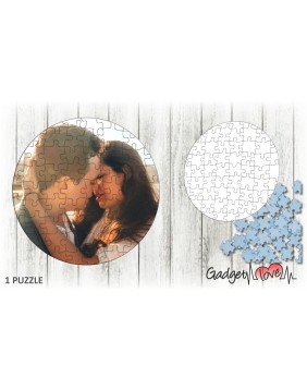 Puzzle in cartone rotondo personalizzato