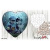 Puzzle legno a cuore personalizzato