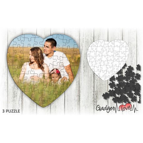 Puzzle magnetico a cuore personalizzato