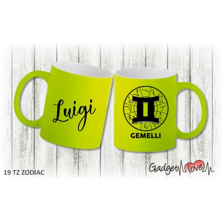 Tazza fluo Segno: Gemelli