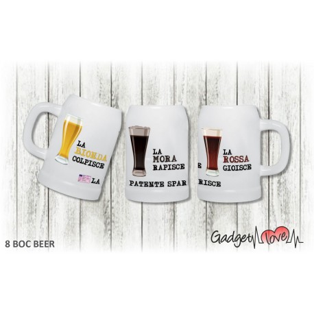 Boccale birra - Bionda, mora, rossa