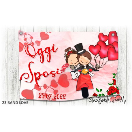 Striscione - Oggi Sposi in Scooter