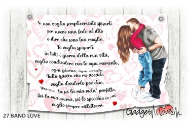 Striscione - Non voglio semplicemente Sposarti