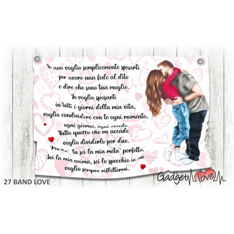 Striscione- Non voglio semplicemente Sposarti