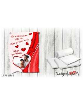 Plaid in pile - Red Hearts