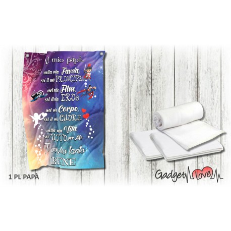 Plaid in pile Papà ti voglio bene