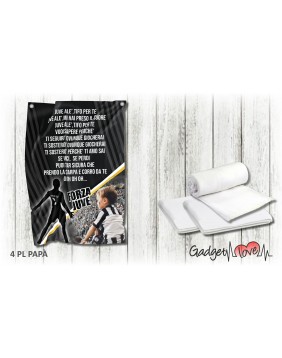 Plaid in pile - Forza Juventus Papà!