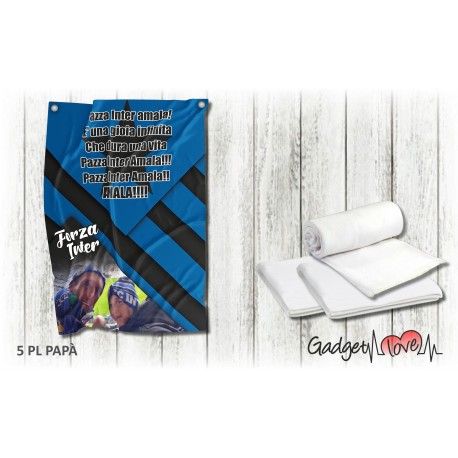 Plaid in pile Forza Inter Papà!