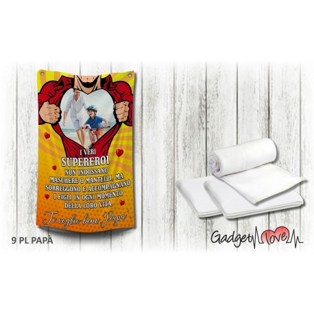 Plaid in pile - Papà Supereroe