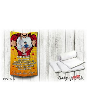 Plaid in pile - Papà Supereroe