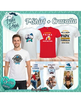 T-Shirt + Cravatta Personalizzate