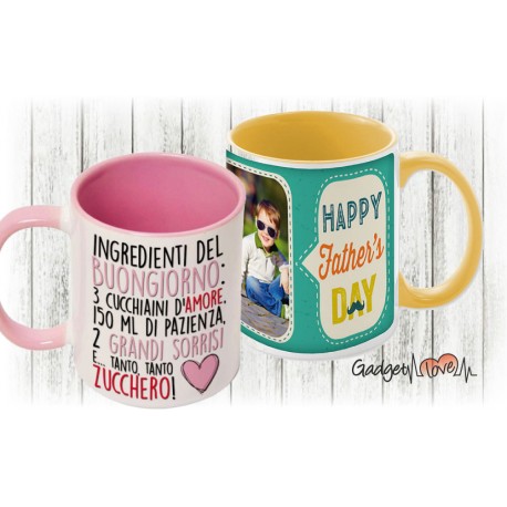 Tazza classica con interno colorato