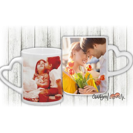 Tazza con manico a cuore