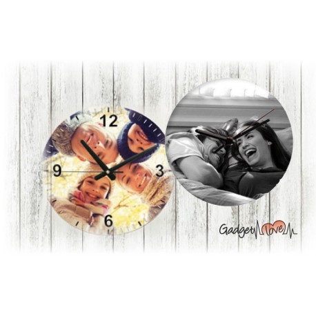 Orologio rotondo in vetro personalizzato