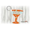 Portachiavi bicchiere martini personalizzato