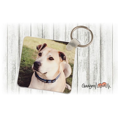 Portachiavi quadrato personalizzato