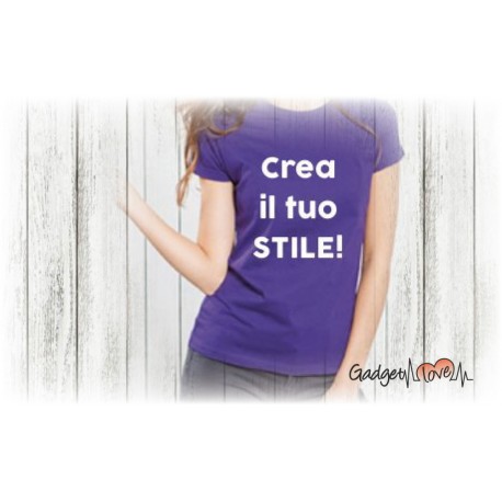 T-Shirt donna mezza manica personalizzata