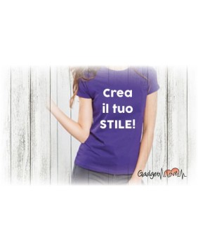 T-Shirt donna mezza manica personalizzata