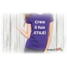 T-Shirt donna mezza manica personalizzata